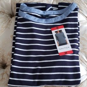 Nautica ladies cuff sleeve top.